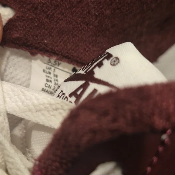 Nike Air Force 1 LV8 (GS) Sail/Night Maroon, 5.5/6 Youth, 7/7.5 Women's - Picture 13 of 16